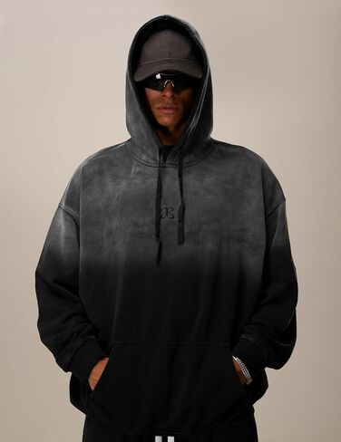 Aelfric Eden Hoodies assential للرجال غسل حمض الغسيل المتدرج الضخم للوزن الثقيل من النوع الثقيل للجنسين للجنسين in Saudi Arabia