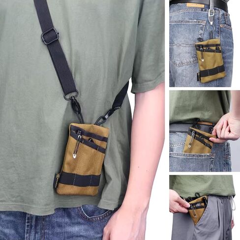 Tactical MOLLE Coin Pouch & Multi-Func Card Crossbody Bag, Durable EDC Organizer in Saudi Arabia