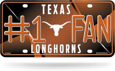 Rico Industries NCAA Unisex-Adult #1 Fan Metal License Plate Tag in Saudi Arabia