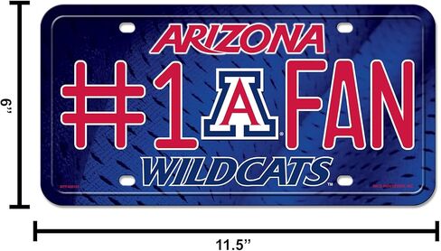 Rico Industries NCAA Unisex-Adult #1 Fan Metal License Plate Tag in Saudi Arabia