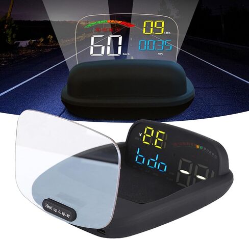 Car HUD Display for OBD GPS, Universal Large Screen Car Head-Up Display with Overspeed Warning and Stereo Imaging in Saudi Arabia