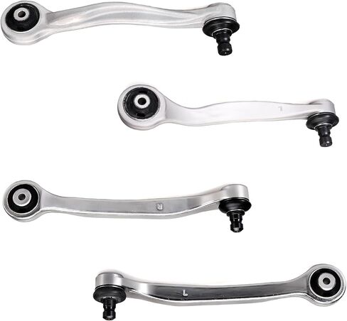 4pc K620618 K620619 K620620 K620621 Front Upper Forward Rearward Control Arm Kit for Audi A6 2006-11, S6 2007-10, S8 2007-09, A6 Quattro 2005-11, A8 Quattro 2004-10, for Volkswagen Phaeton 04-06 in Kuwait