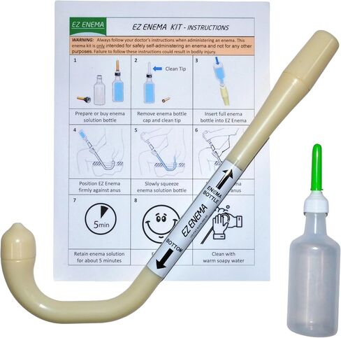 مجموعة ez enhea kit-التصميم غير التانغاني مختلف وأفضل من لمبة حقنة شرجية تقليدية ، وحقيبة حقنة شرجية ، وأطقم دلو شرجية. in Saudi Arabia