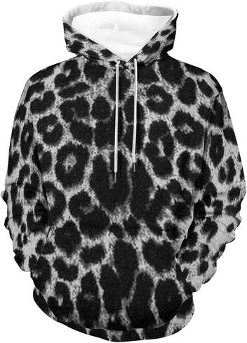 Animal Print Lightweight Pullover Hoodie Sweatshirt for Mens and Womens Daily Outdoor Sports in Kuwait