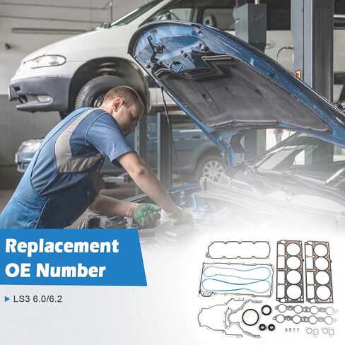 مجموعة حشية المحرك مجموعة حشوات الرأس OE LS3 6.0/6.2 لشيفروليه إكسبريس/سيلفرادو/سوبربان 2007-2016 6.0L/6.2L V8-ختم محكم لأداء المحرك in Kuwait