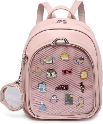 CHERRY SAUCE Kawaii Backpack PU Leather Ita Bag Aesthetic Cute Purse Pin Display in Saudi Arabia