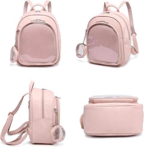 CHERRY SAUCE Kawaii Backpack PU Leather Ita Bag Aesthetic Cute Purse Pin Display in Saudi Arabia