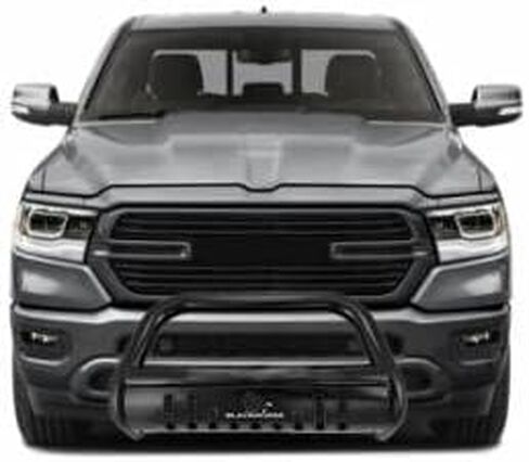 Black Horse Bul Bar Plate Skid Plate أسود متوافق مع 2019-2024 RAM 1500 (Excl. Rebel & Trx Trim ، 19-24 RAM 1500 Classic و 20-22 Ram 1500 Diesel Models) (Excl.Rebel & Warlock Trims) -BBDG112A-SP in Saudi Arabia