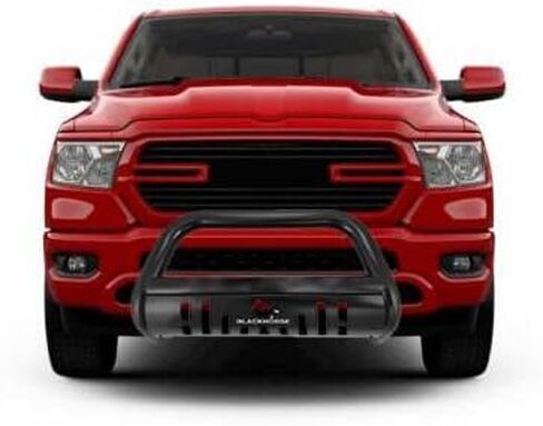 Black Horse Bul Bar Plate Skid Plate أسود متوافق مع 2019-2024 RAM 1500 (Excl. Rebel & Trx Trim ، 19-24 RAM 1500 Classic و 20-22 Ram 1500 Diesel Models) (Excl.Rebel & Warlock Trims) -BBDG112A-SP in Saudi Arabia