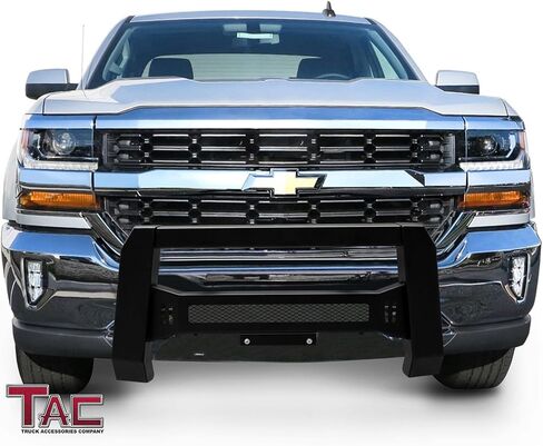 TAC Modular Bull Bar Fit 2007-2018 Chevy Silverado/GMC Sierra 1500 | 2019 Silverado 1500 Ld/Sierra 1500 Limited Truck Pickup نسخة مزخرفة in Kuwait