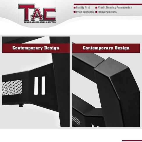 TAC Modular Bull Bar Fit 2007-2018 Chevy Silverado/GMC Sierra 1500 | 2019 Silverado 1500 Ld/Sierra 1500 Limited Truck Pickup نسخة مزخرفة in Kuwait