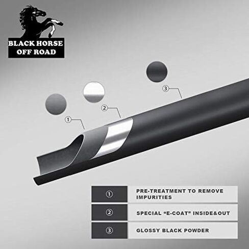 Black Horse Rugged Heavy Duty Grille Brush Bumper Guard Modular Black Compatible with 2019-2021 GMC Sierra 1500-RU-GMSI19-B in Saudi Arabia