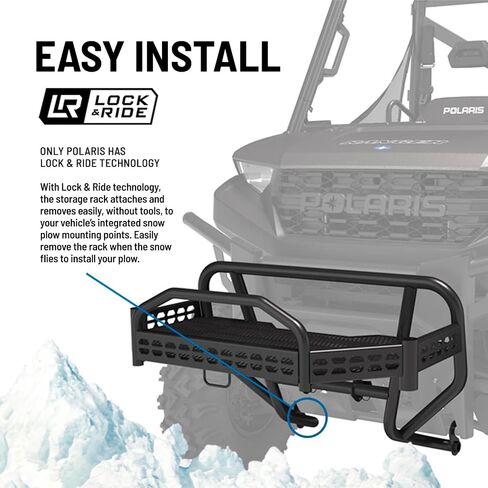 الحامل الأمامي Polaris لحراسة الفرشاة للحصول على نماذج محددة Ranger 1000 ، XP 1000 ، XP Kinetic و Crew ، تقنية القفل والركوب ، التثبيت السهل ، تخزين UTV للمبردات ، صناديق الأدوات ، OEM الأصلية - الجزء 2883971 in Kuwait