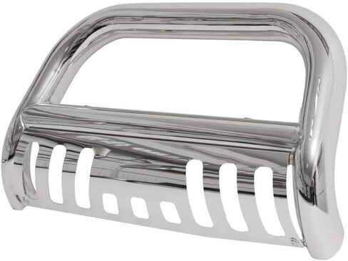 MOTORHOT Stainless Steel Front Bumper Bull Bar Grille Guard Compatible With 2005-2019 Nissan Frontier 2005-2008 2018 2019 Pathfinder 2005-2015 2018 2019 Xterr Silver in Kuwait