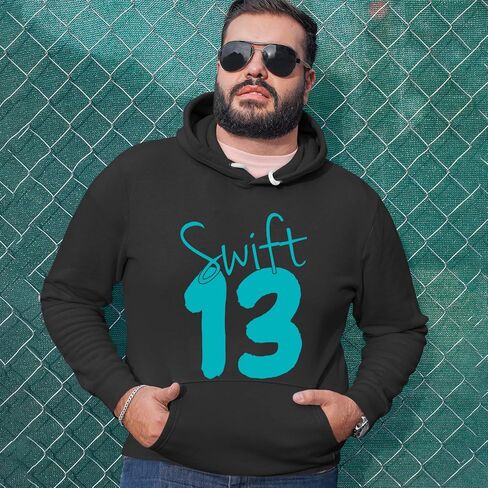 13 Swift 13 Lucky Number Era TTPD Unisex Adult Hoodie, Soft Fleece, Graphic Pullover in Saudi Arabia