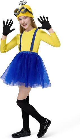 Spooktacular Creations Halloween Child Girl Cute Yellow Shirt Tutu Outfit, Kids Costume Accessories Set for Holiday Parties in Saudi Arabia