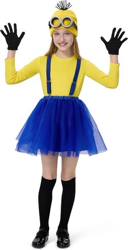 Spooktacular Creations Halloween Child Girl Cute Yellow Shirt Tutu Outfit, Kids Costume Accessories Set for Holiday Parties in Saudi Arabia