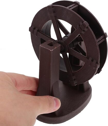 STOBAZA Fountain Water Wheel Decor, Micro Landscape Fountain Feng Shui Sculpture Water Wheel for DIY Craft Home Office Fish Tank Bonsai Micro Landscape Layout Decor in Saudi Arabia
