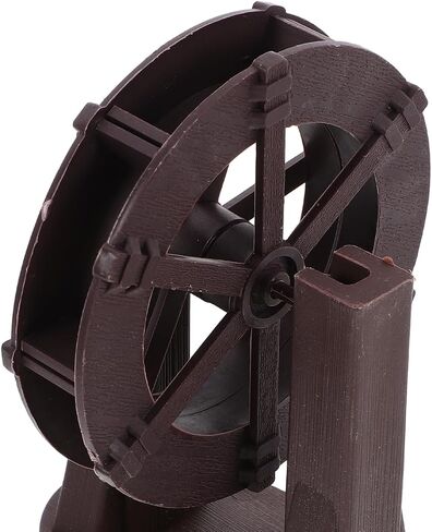 STOBAZA Fountain Water Wheel Decor, Micro Landscape Fountain Feng Shui Sculpture Water Wheel for DIY Craft Home Office Fish Tank Bonsai Micro Landscape Layout Decor in Saudi Arabia