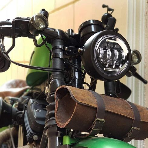 5-3/4inch Motorcycle Headlight with Headlight Housing Bucket Mount Bracket compatible with Shadow 750 Rebel 500 Café Racer Bober Cruiser in Saudi Arabia