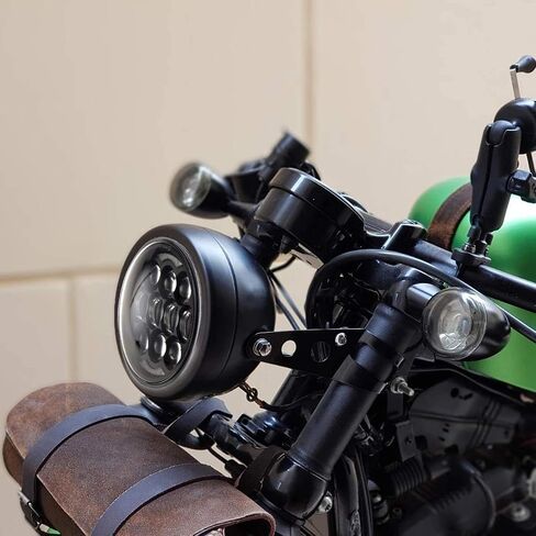 5-3/4inch Motorcycle Headlight with Headlight Housing Bucket Mount Bracket compatible with Shadow 750 Rebel 500 Café Racer Bober Cruiser in Saudi Arabia