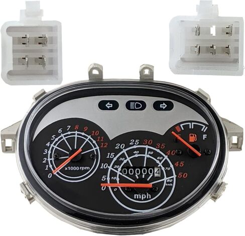 RedCap Speedometer Gauge Cluster for Taotao CY50A Powermax 150 CY150 Sporty CY150B Maxpower Chinese Scooter Moped Compatible with 50cc 125cc 150cc GA50 TaoTao Roketa Jonway GY6 4-Stroke in Kuwait