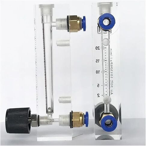 94mm 106mm Height Water Gas Air Float Flowmeter Panel Type Rotameter With Control Valve(2-20mlPM Water 94 H) in Saudi Arabia