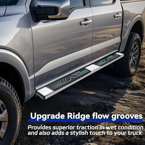 6.5" Running Boards Compatible with 2009-2018 Dodge Ram 1500 Crew Cab,2010-2024 2500/3500, 2019-2024 Ram 1500 Classic Crew Cab Mirror Stainless Steel Nerf Bars, Side Steps for Truck in Kuwait