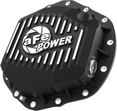 AFE Power Pro Series Cover الخلفية التفاضلية السوداء مع الزعانف الماكينة- #46-71150B-شاحنات RAM 19-25 L6/V8 (AAM 11.5/11.8/12.0-14) in Saudi Arabia