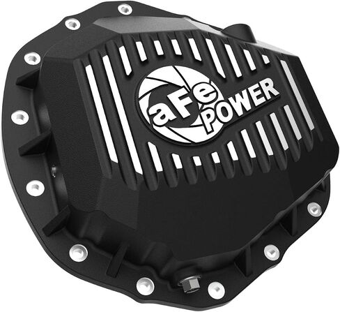 AFE Power Pro Series Cover الخلفية التفاضلية السوداء مع الزعانف الماكينة- #46-71150B-شاحنات RAM 19-25 L6/V8 (AAM 11.5/11.8/12.0-14) in Saudi Arabia