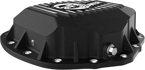 AFE Power Pro Series Cover الخلفية التفاضلية السوداء مع الزعانف الماكينة- #46-71150B-شاحنات RAM 19-25 L6/V8 (AAM 11.5/11.8/12.0-14) in Saudi Arabia