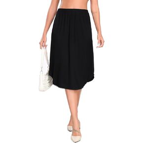 نصف نساء ينزلق طويل السفان تحت الخصر الناعم نصف انزلاق لنقل اللباس Nightdress S-3XL in Kuwait