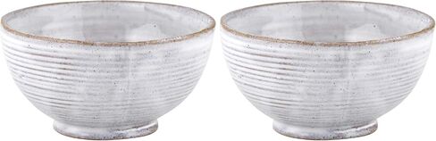 47th & Main Ceramic Kitchenware 6.69-inches, Textured White Bowl in Saudi Arabia