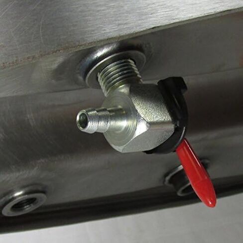 90 Degree 1/4" NPT Motorcycle Moto Petcock Elbow Fuel Shut Off Ball Valve - For Use with 1/4" ID Fuel Hose - Harley Chopper Bobber Cafe Racer Honda Suzuki Yamaha Kawasaki Triumph in Saudi Arabia