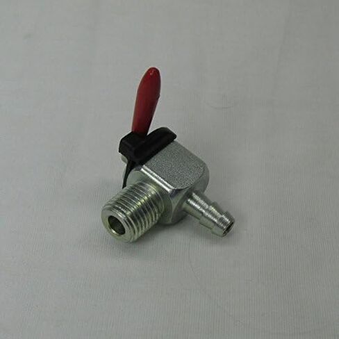 90 Degree 1/4" NPT Motorcycle Moto Petcock Elbow Fuel Shut Off Ball Valve - For Use with 1/4" ID Fuel Hose - Harley Chopper Bobber Cafe Racer Honda Suzuki Yamaha Kawasaki Triumph in Saudi Arabia