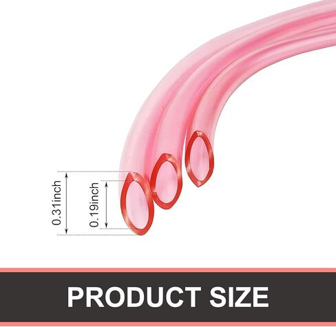 Downhill Motorcycle Fuel Line Hose, Heat-resistant Rubber Fuel Vent Hose Tube, 3M/9.84Ft Soft Petrol Tubing Pipe, Universal for Most Motorcycle, Dit Dirt Bicycle, ATV (Pink) in Saudi Arabia