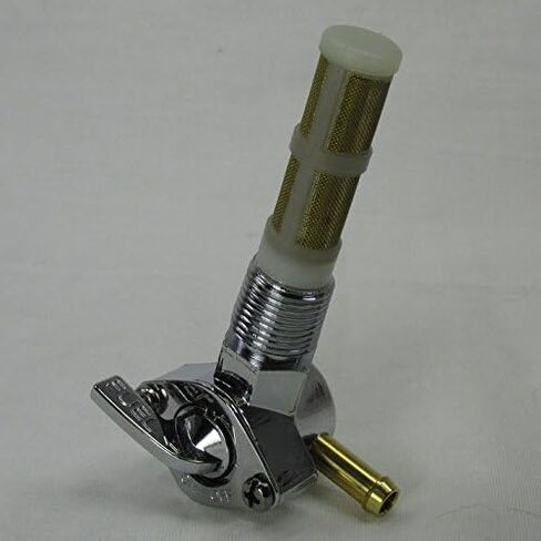دراجة نارية 3/8 "NPT المصفاة OEM Petcock 90 درجة المرفق الإغلاق الوقود إيقاف صمام - استخدام مع خط الوقود 1/4" - يحل محل HD PT# 62125-55B - Chrome Plated - Harley Chopper Bobber Cafe Racer (3/890) in Saudi Arabia