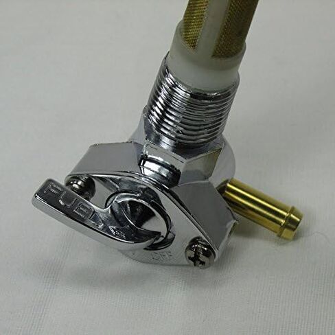 دراجة نارية 3/8 "NPT المصفاة OEM Petcock 90 درجة المرفق الإغلاق الوقود إيقاف صمام - استخدام مع خط الوقود 1/4" - يحل محل HD PT# 62125-55B - Chrome Plated - Harley Chopper Bobber Cafe Racer (3/890) in Saudi Arabia