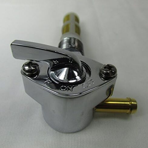 دراجة نارية 3/8 "NPT المصفاة OEM Petcock 90 درجة المرفق الإغلاق الوقود إيقاف صمام - استخدام مع خط الوقود 1/4" - يحل محل HD PT# 62125-55B - Chrome Plated - Harley Chopper Bobber Cafe Racer (3/890) in Saudi Arabia