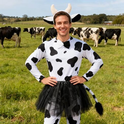 Halloween Cat Costume Accessories Black Cat Costume Set Cat Ears Bowtie Tail Tutu Skirt Cosplay Accessory Kit Men Women in Kuwait