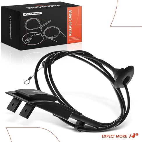 A-Premium Front Latch Latch Cable مع مقبض متوافق مع Ford F-150 1987-1991 ، F-250 1987-1991 ، F-350 1987-1991 ، F-Super Duty 1990-1991 ، Bronco 1987-1991 ، 81.5 Int ، استبدل# E7TZ16916A in Saudi Arabia