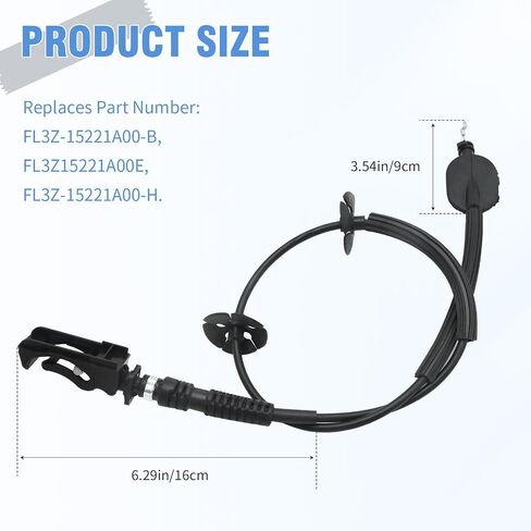 FL3Z-15221A00-B Front Door Latch Release Cable Front Position, Replacement for Ford F Series 150 2015-2020, Replaces FL3Z15221A00E FL3Z-15221A00-H in Saudi Arabia