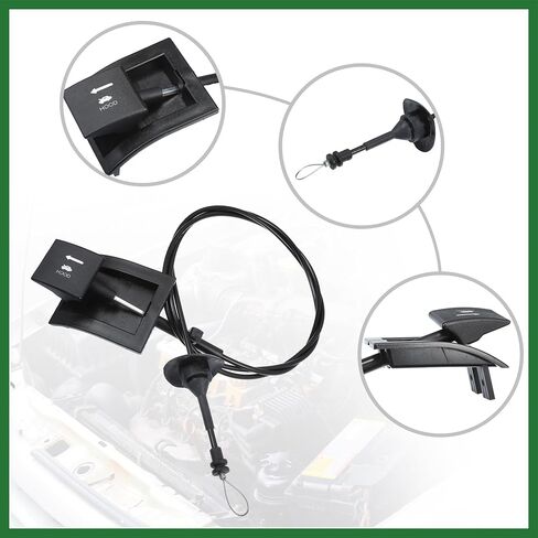 Motoforti Front Hood Latch Release Cable Fit for Ford F-150 1987-1991 for Ford Bronco 1987-1991 No.E7TZ16916A/E7TZ-16916-A - Pack of 1 Long-lasting in Saudi Arabia