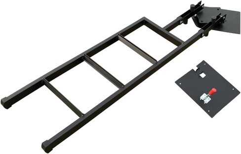 Upgrade Universal Black Roof Ladder Foldable Tailgate Step Fit for Ford F-150 F150 Raptor 2015-2023 2024 Pickup Trucks Heavy Duty Crawl Ladder with Anti-Slip Steps Adjustable for Most Truck Models in Saudi Arabia