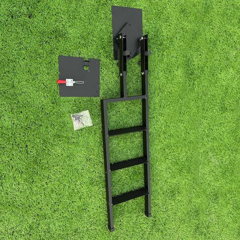 Upgrade Universal Black Roof Ladder Foldable Tailgate Step Fit for Ford F-150 F150 Raptor 2015-2023 2024 Pickup Trucks Heavy Duty Crawl Ladder with Anti-Slip Steps Adjustable for Most Truck Models in Saudi Arabia