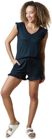 Softies Womens Dream Ruffle Top and Short Set in Saudi Arabia