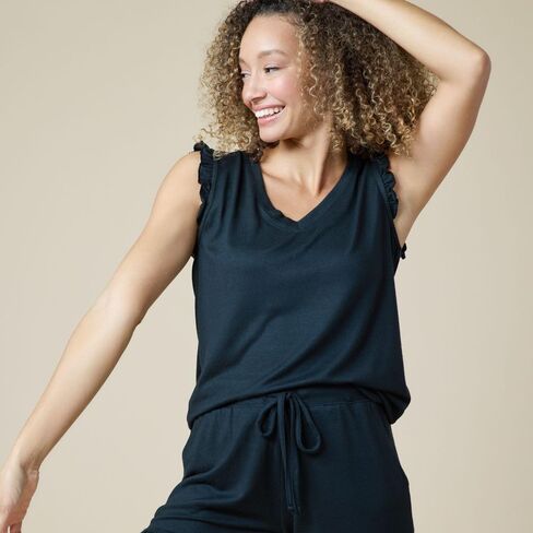 Softies Womens Dream Ruffle Top and Short Set in Saudi Arabia