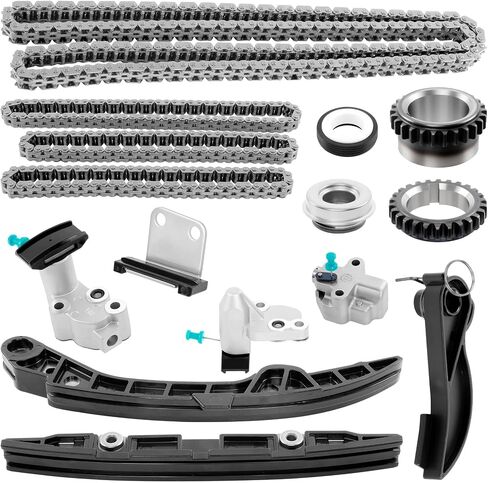 VQ35DD 3.5 Engine Timing Chain Kit, Compatible with 2017-2024 Nissan Pathfinder Infiniti QX60, Replaces 13028-6KA0A 15041-6KA0A, Fits 3.5L V6 Engine in Saudi Arabia