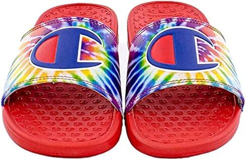 Champion Superslide Tie-Dye (Little Kid) Rainbow Multi 11 Little Kid M in Saudi Arabia