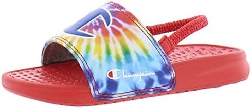 Champion Superslide Tie-Dye (Little Kid) Rainbow Multi 11 Little Kid M in Saudi Arabia
